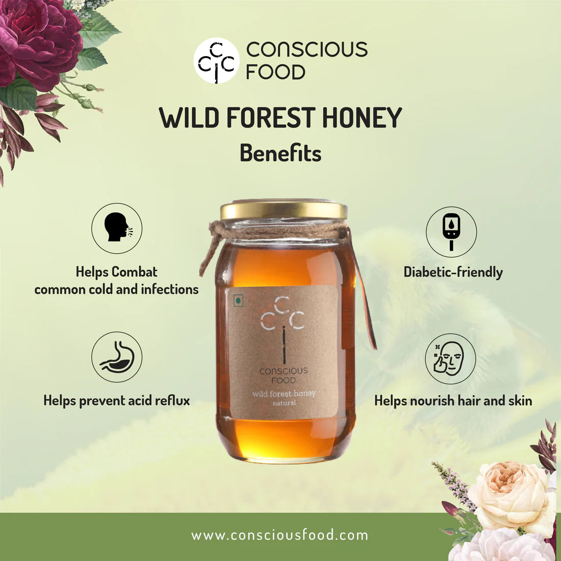 Wild Forest Honey - Conscious Food - 500gm
