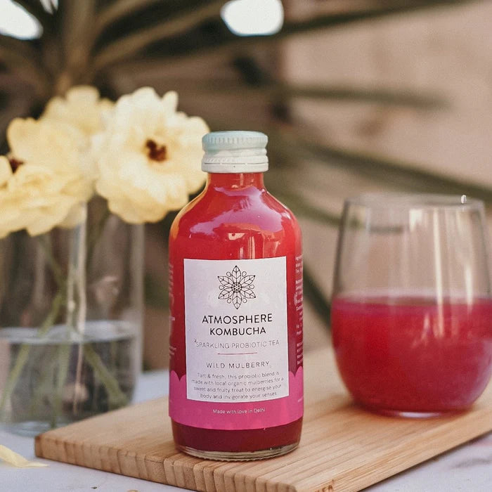 Wild Mulberry Kombucha | Sparkling Probiotic Tea - Atmosphere - 210ml