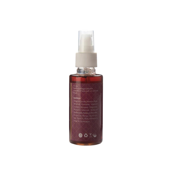 Organic Wild Rose Face Wash - Rustic Art - 100ml