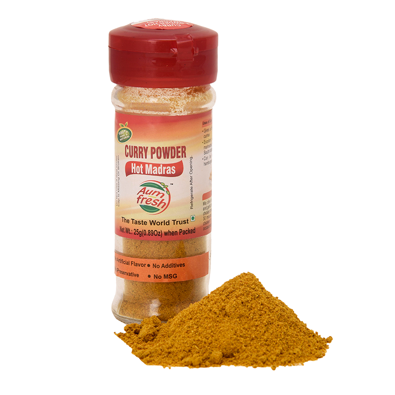 Curry Powder Hot Madras – Aum Fresh – 35gm