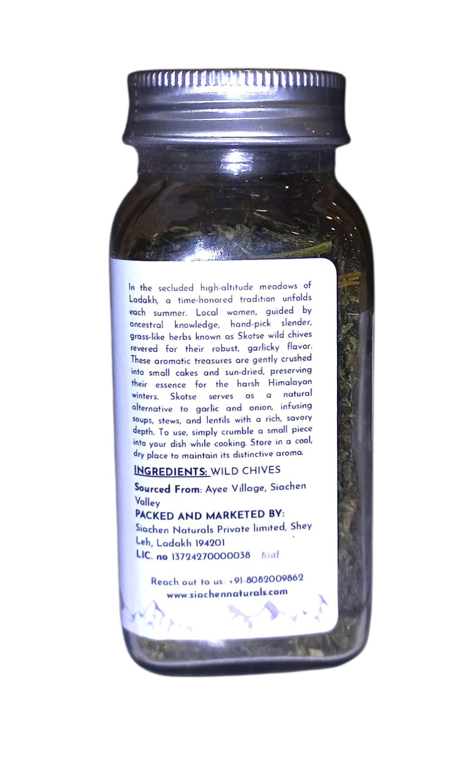 Chives | Wild Chives (Siachen Valley, Ladakh) - 100% Natural - Siachen Naturals - 35gm