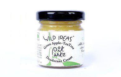Deodorant Cream | Pit Paste (Green Apple & Tea Tree) – Wild Ideas – 30gm