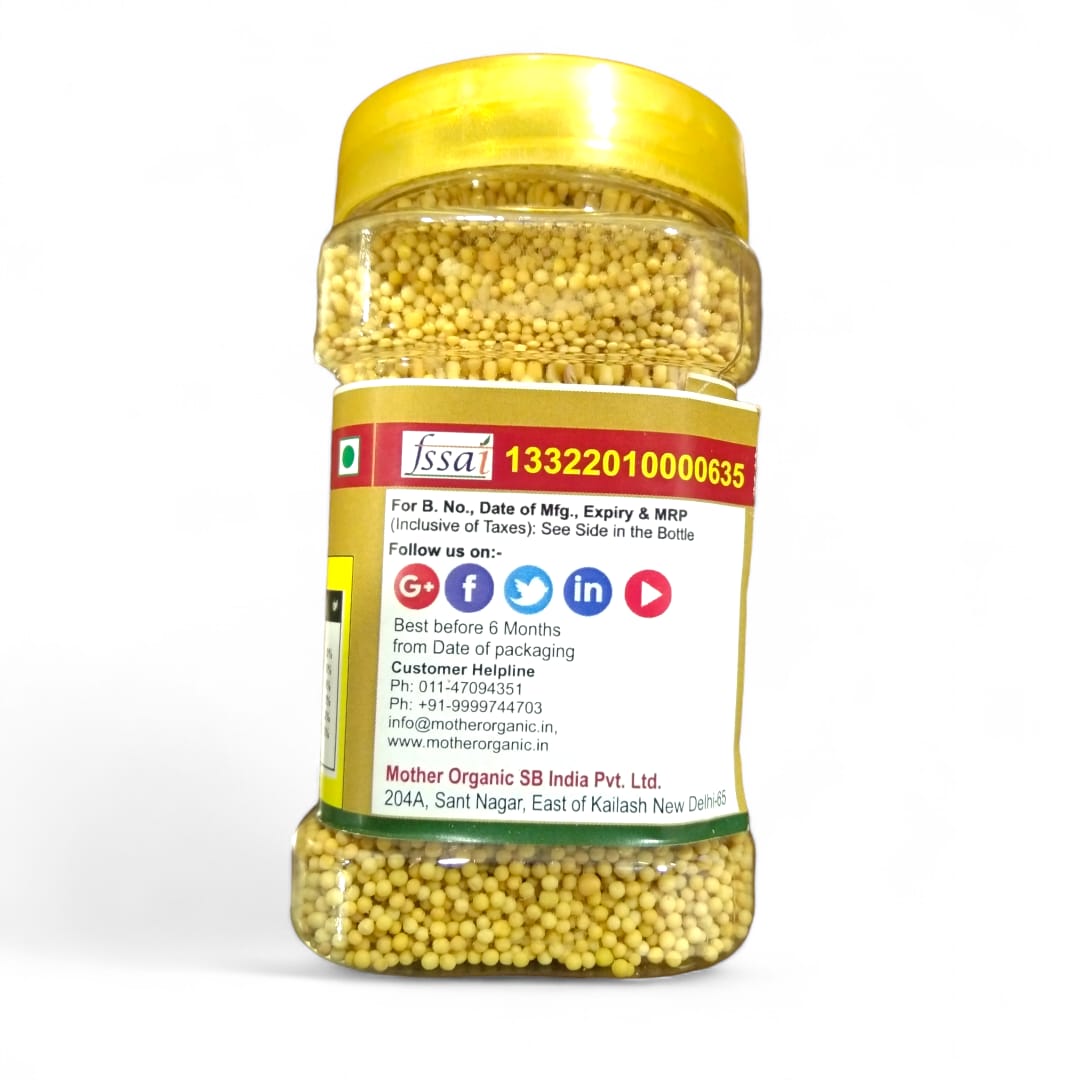 Yellow Mustard - Mother Organic - 150gm