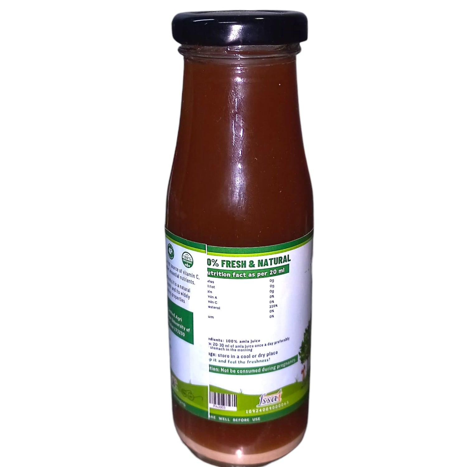 Amla Juice | Pure - 100% Handcrafted – Natural – No Preservatives & No Artificial Colors - Pahad Se – 200ml