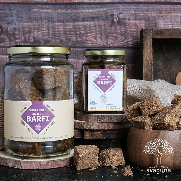 Barfi | Anjeer Barfi – Vegan, Gluten Free, Sugar Free, Guilt Free, Oil Free & Butter Free – Svaguna – 150gm