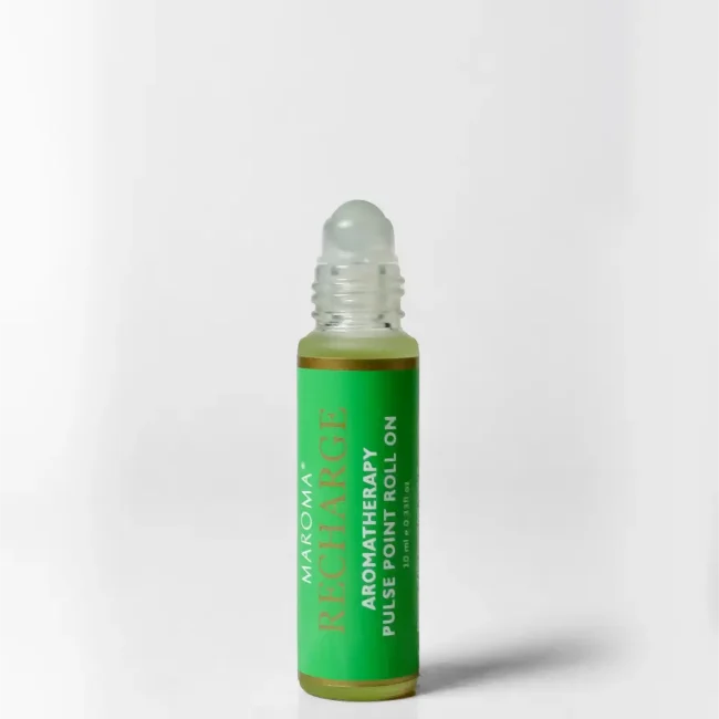 Roll On | Recharge Aromatherapy Roll-On Perfume - Aromatherapy For Better Sleep - 100% Natural -Vegan, Cruelty Free & Palm Oil Free - Maroma - 10ml
