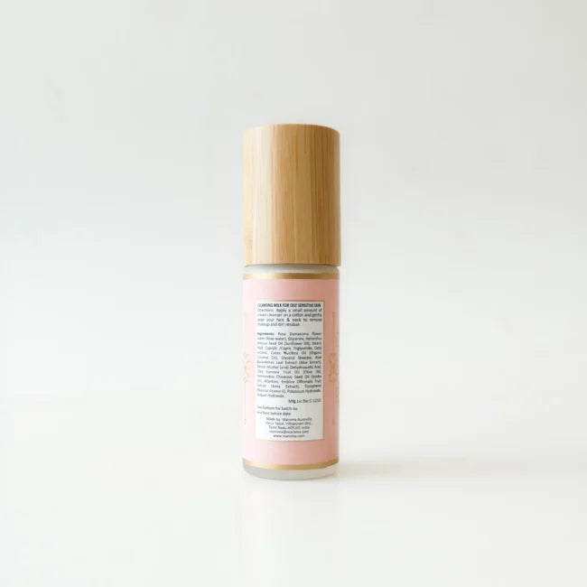Revitalising Cleansing Milk (With Aloe Vera, Amla & Rose Extract )-Sensitive skin, Daily cleansing, Dullness, loss of freshness - Vegan - Palm Oil Free, Cruelty Free - Maroma - 50ml