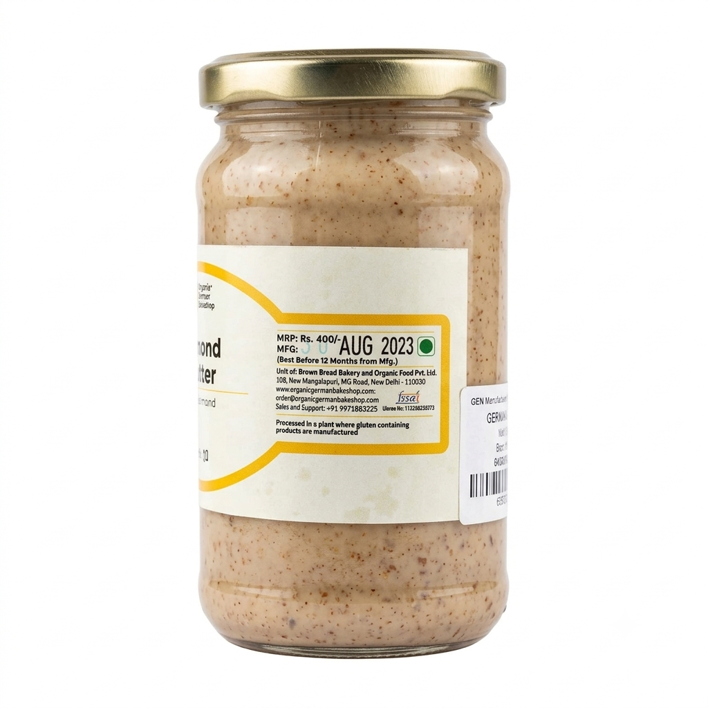 Roasted Almond Butter -No Preservatives- German Bakery- 200gm
