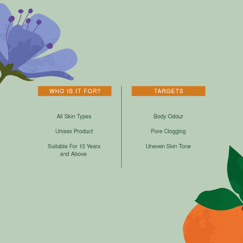 Blood Orange & Geranium Organic Deodorant Stick - Juicy Chemistry - 70gm