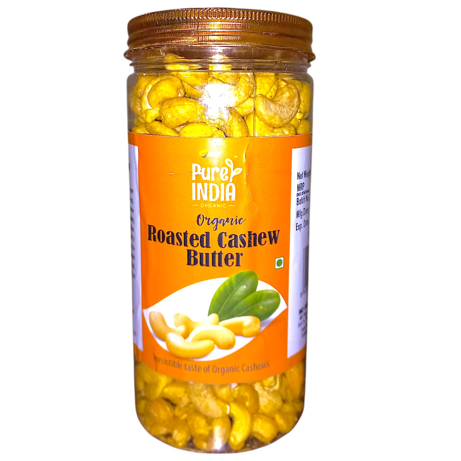 Cashew | Roasted Cashew Butter – USDA Organic – Mrt Organics – 500gm