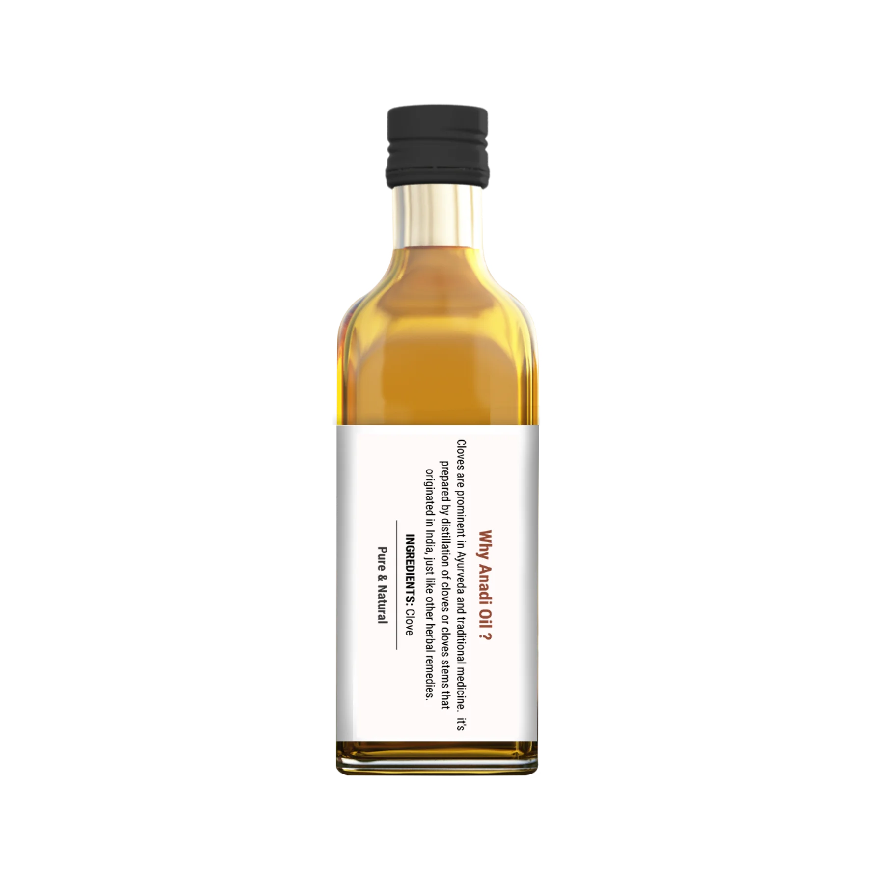 Clove Oil | Essential - High Oil Content For Toothache Relief - Lal Pari Laung Tel - High Eugenol Content & Anti Inflammatory Properties - Anadi - Dawn Lee - 20ml