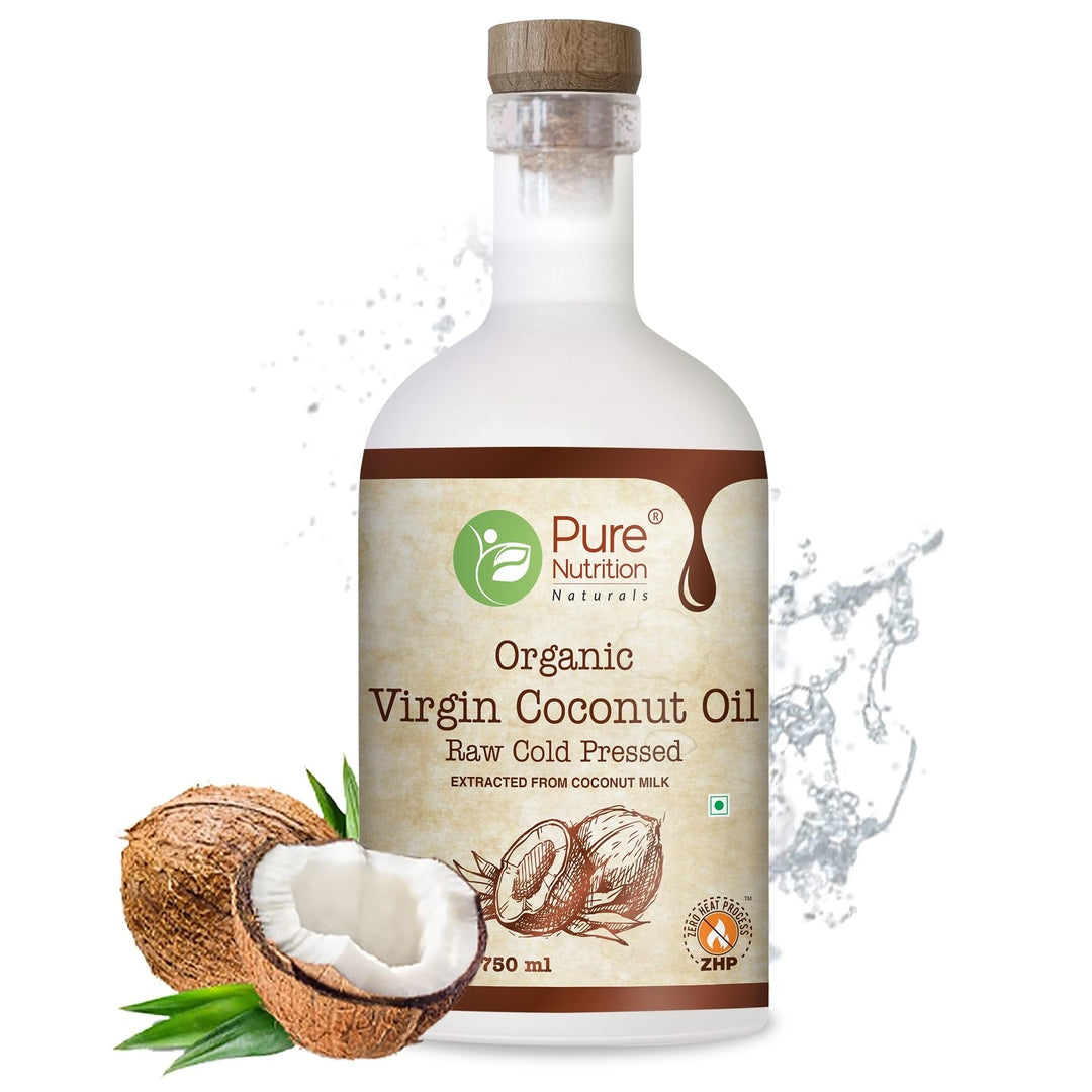 Coconut Oil | Virgin Coconut Oil - Cold Pressed - Pure & Unrefined - High In Nutrient - Pure Nutrition - 750ml