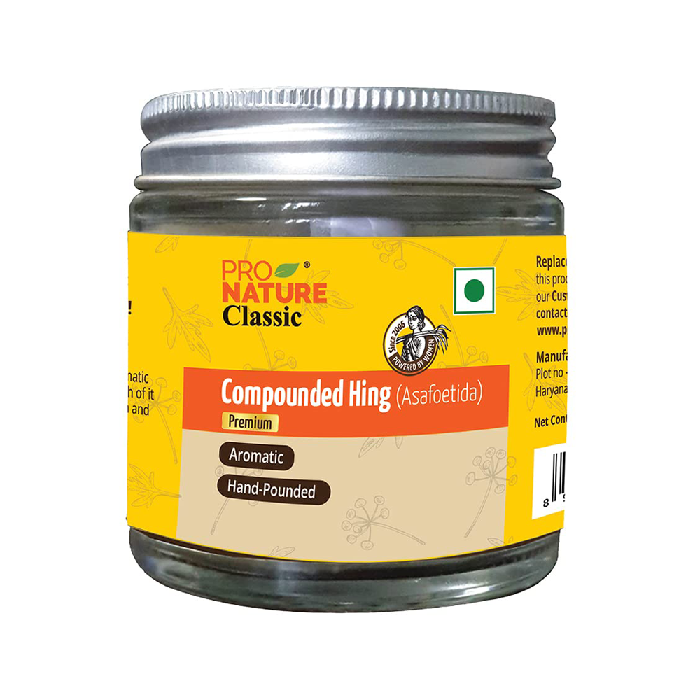Hing | (Premium) Asafoetida - Aromatic - Hand Pounded - No Additives - Pro Nature - 10gm