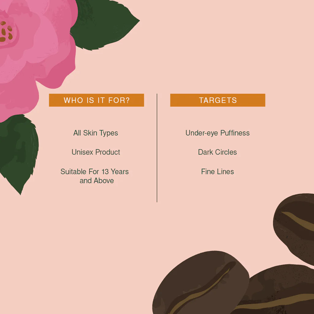 Damask Rose & Coffee Organic Eye Cream - Juicy Chemistry - 5gm
