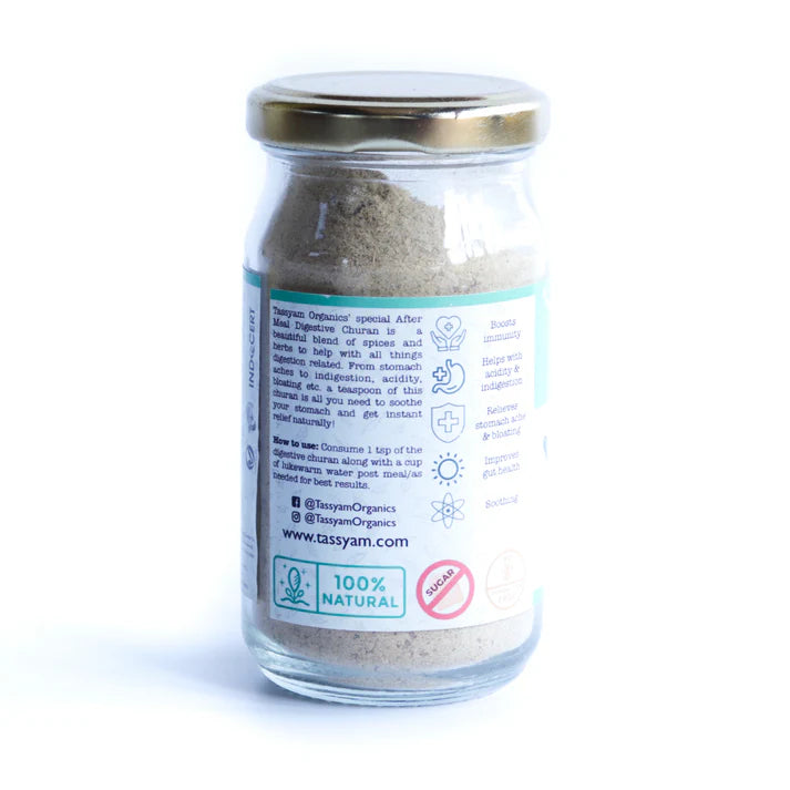 Digestive Churan | Nanima’s Recipe – 100% Natural – Boosts Immunity, Improve Gut Health & Sugar Free – Tassyam Organic – 100gm Bottle