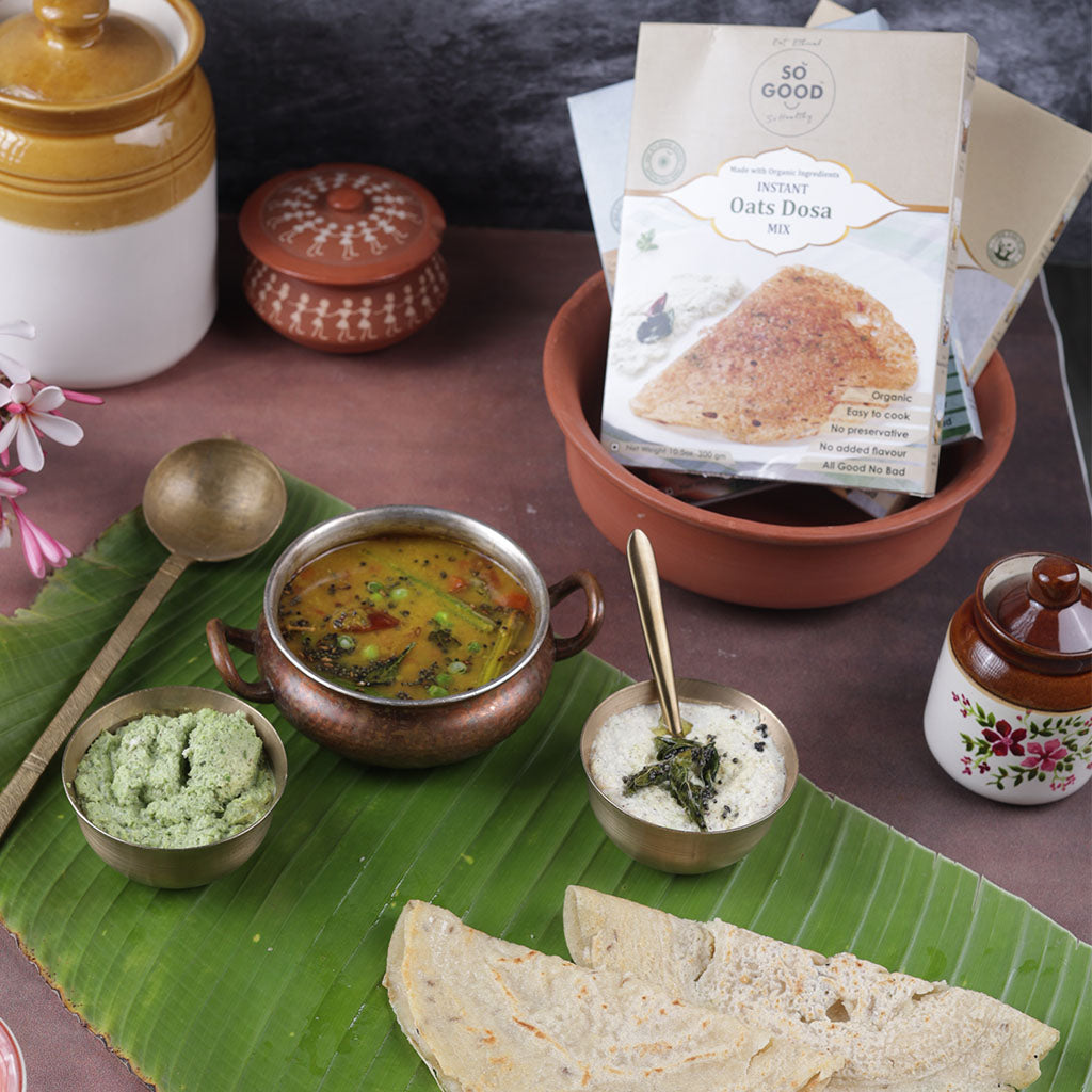Dosa Mix | Instant Oats Dosa Mix - Made With Natural Ingredients - No Added Flavor & No Added Preservatives - SOSE - 300gm