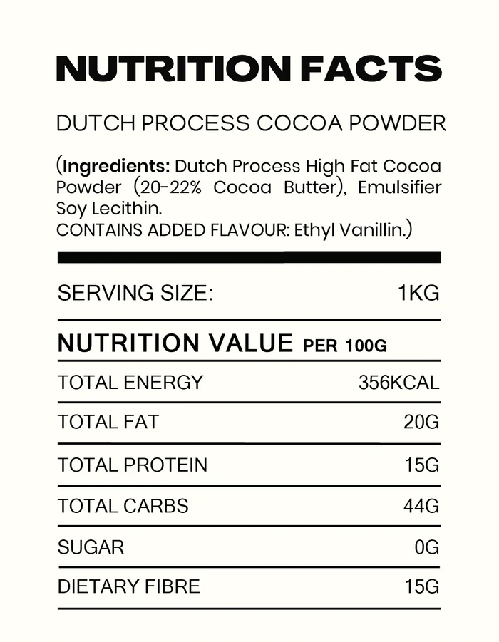 Chocolate | Dutch Process High-Fat Cocoa Powder- Rich & Dark Cocoa - Made in Kerala from Single - Origin Cocoa – Vegan -No Vegetable Oil, No Artificial Flavours- Cocoacraft – 200gm