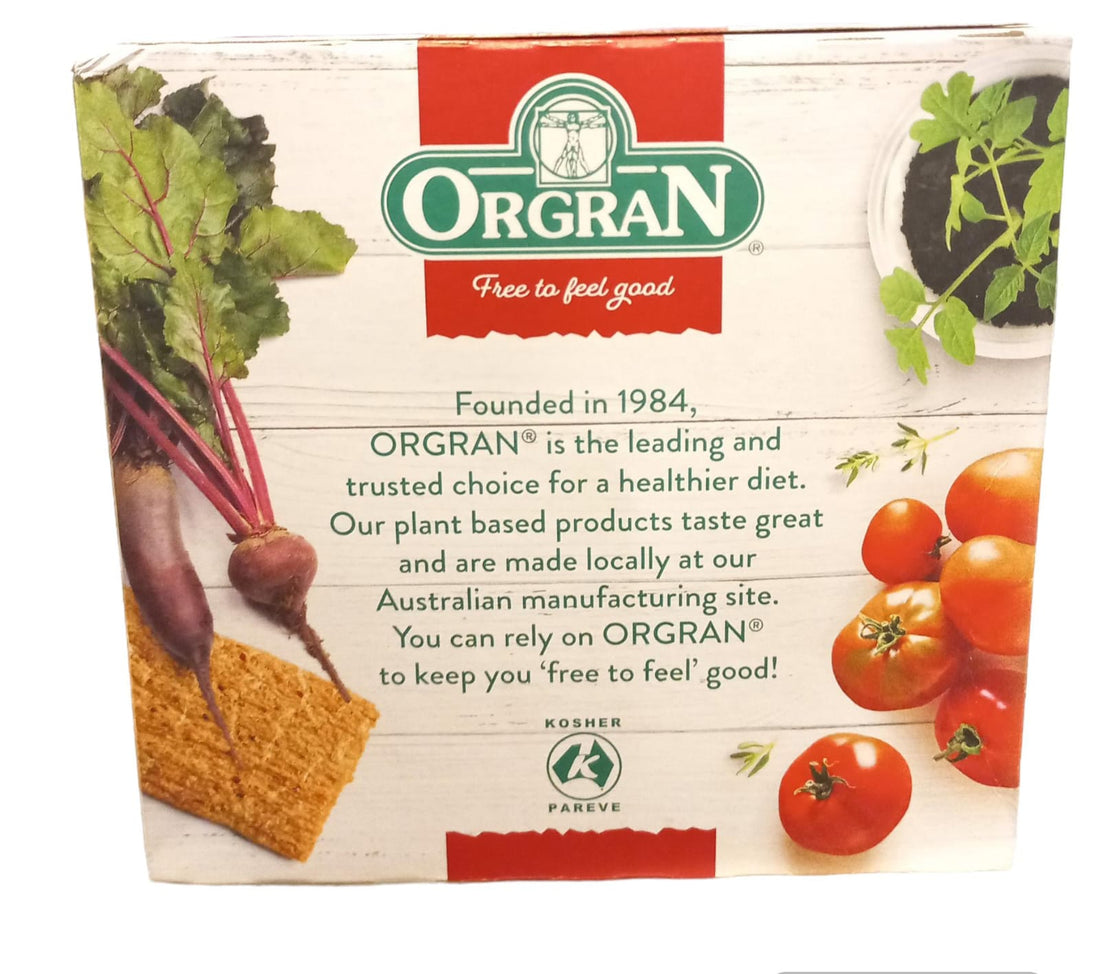Beetroot & Tomato Crispbread | Garden Veggies – Vegan, Gluten Free, Egg Free & Milk Free – Orgran – 125gm