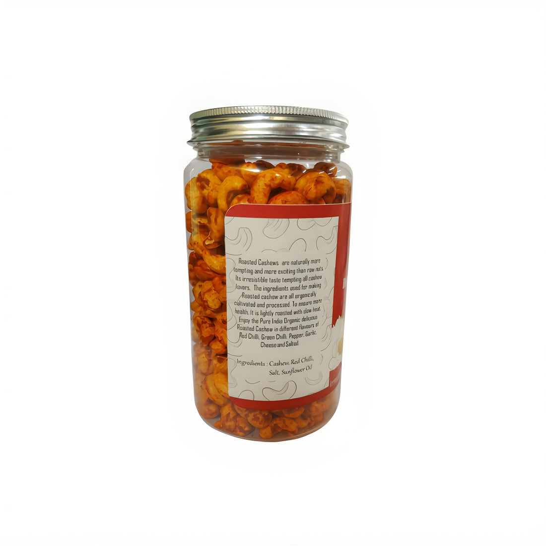 Cashew | Red Chilly (Roasted) – USDA Organic – Mrt Organics – 500gm