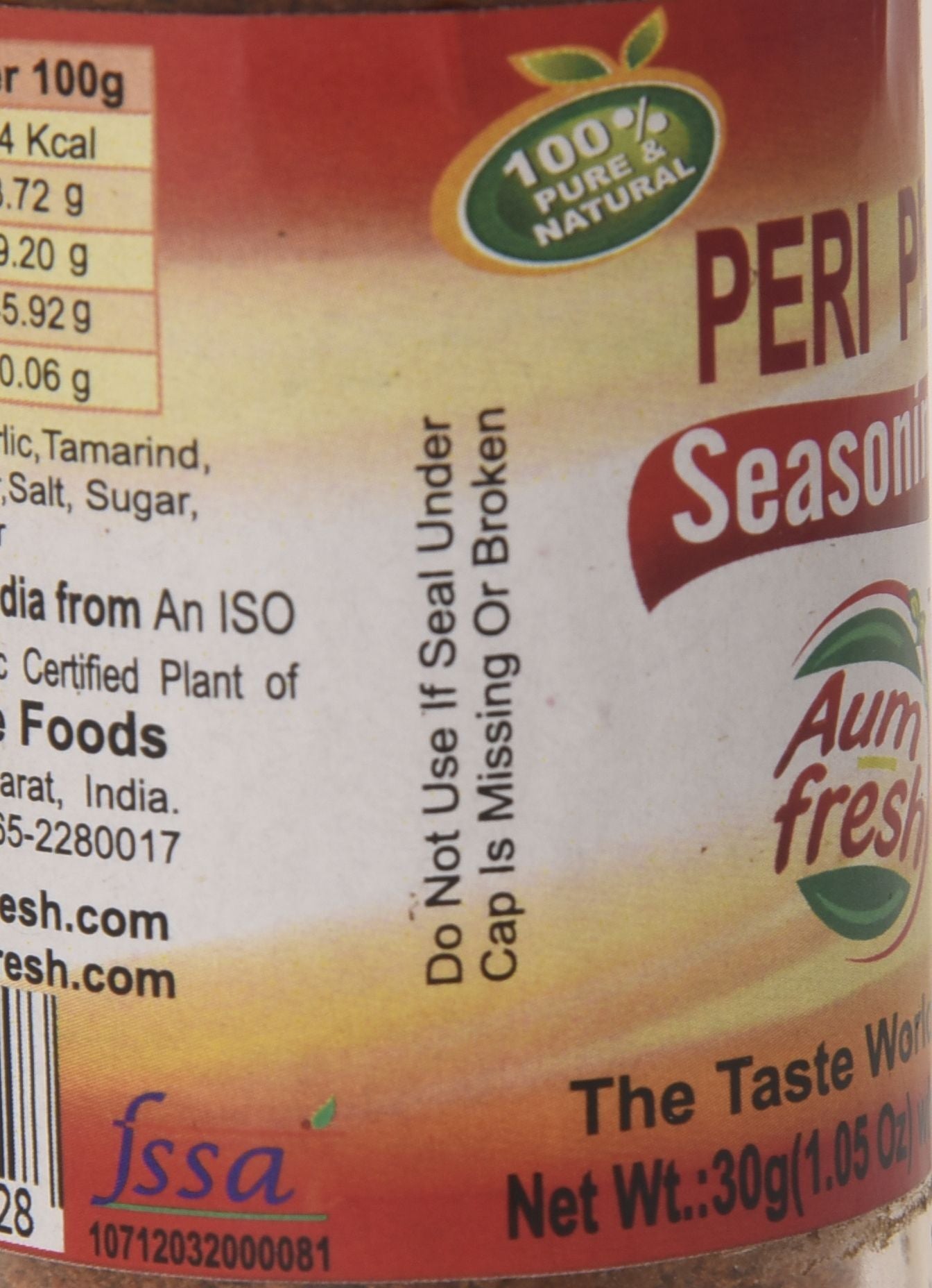 Peri Peri Seasoning - Aum Fresh - 30gm
