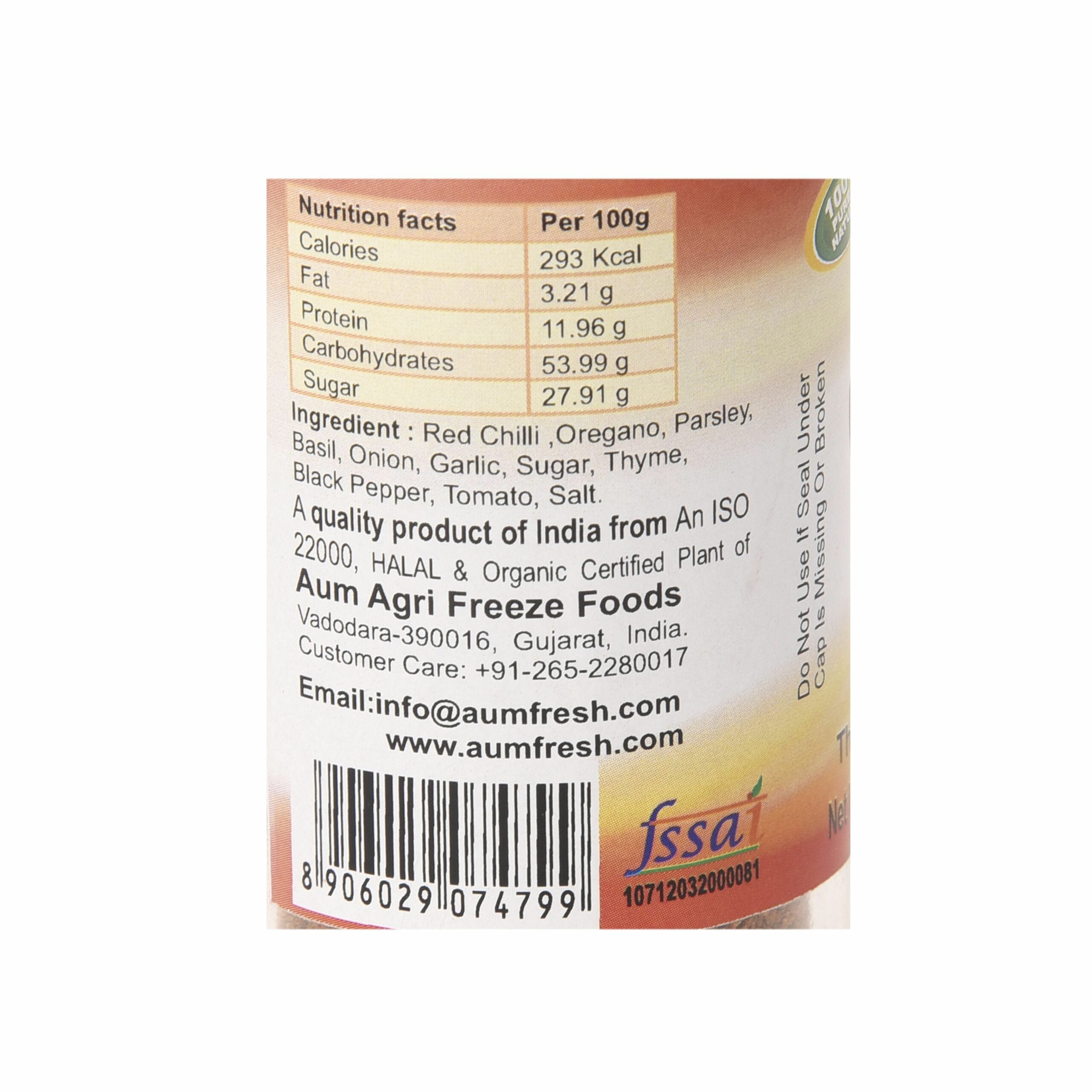 Pasta Seasoning - Aum Fresh - 25gm