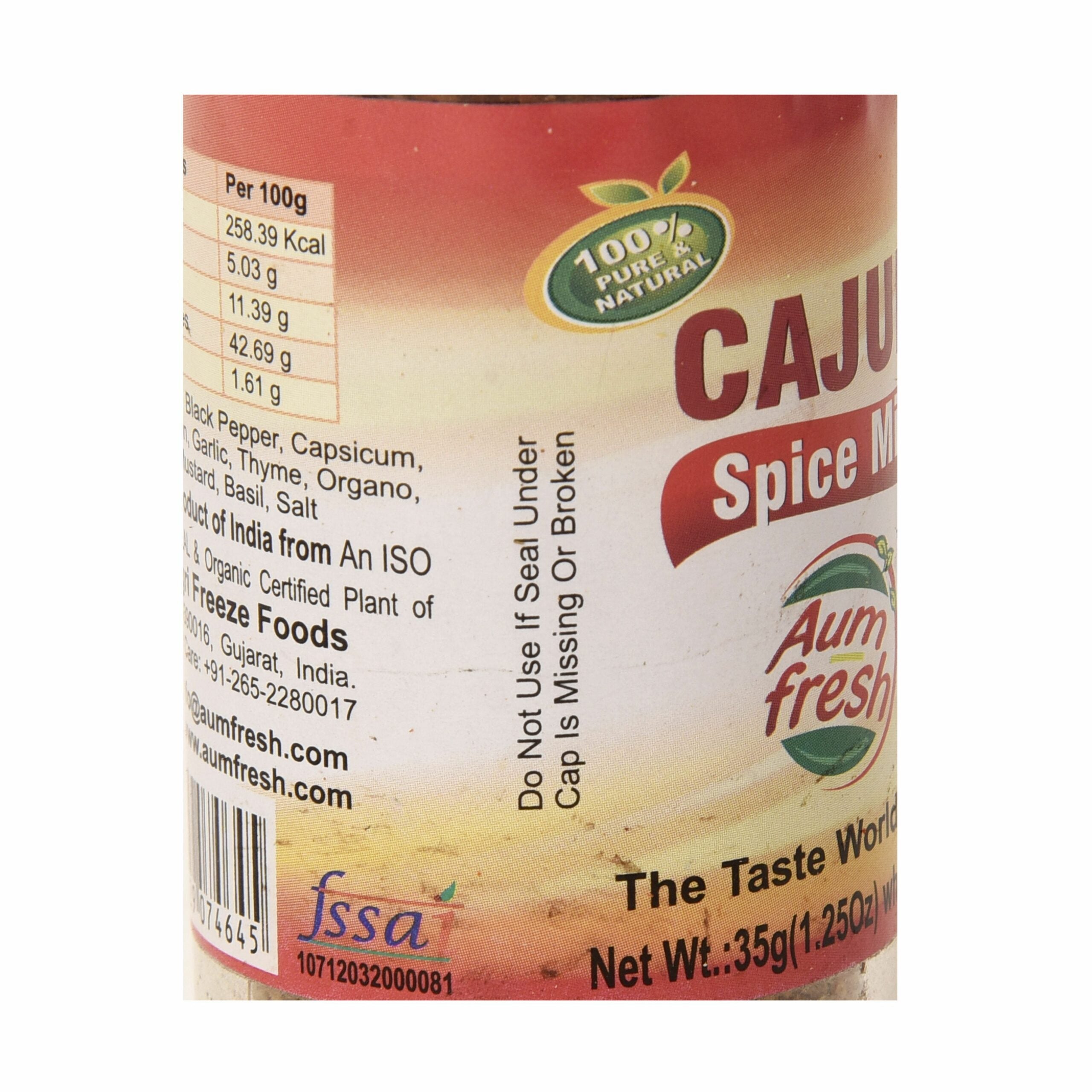 Cajun Spice Mix - Aum Fresh - 35gm