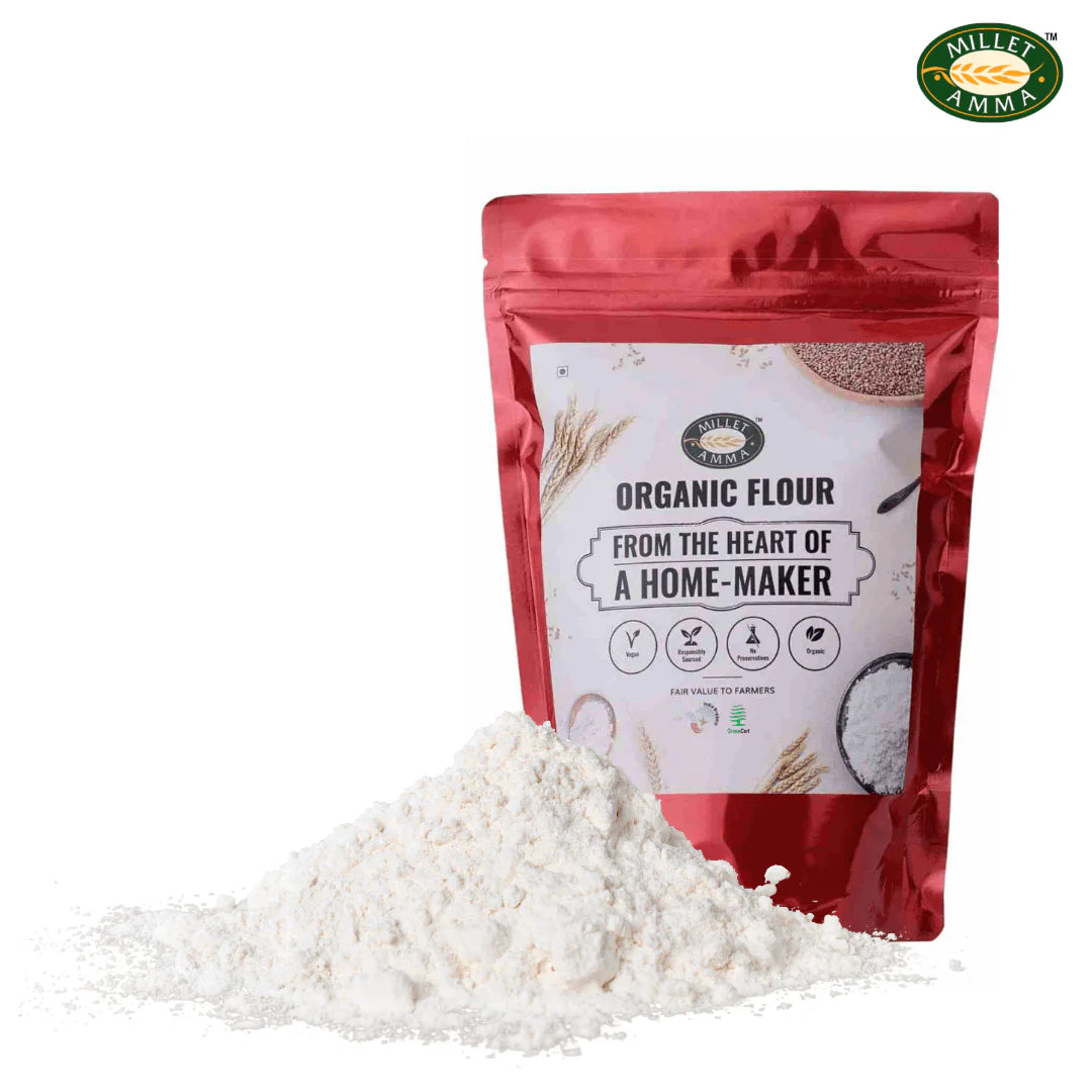 Flour | Millet Roti Flour - USDA Organic - High Protein And Fibre - No Added Preservatives - Millet Amma - 500gm