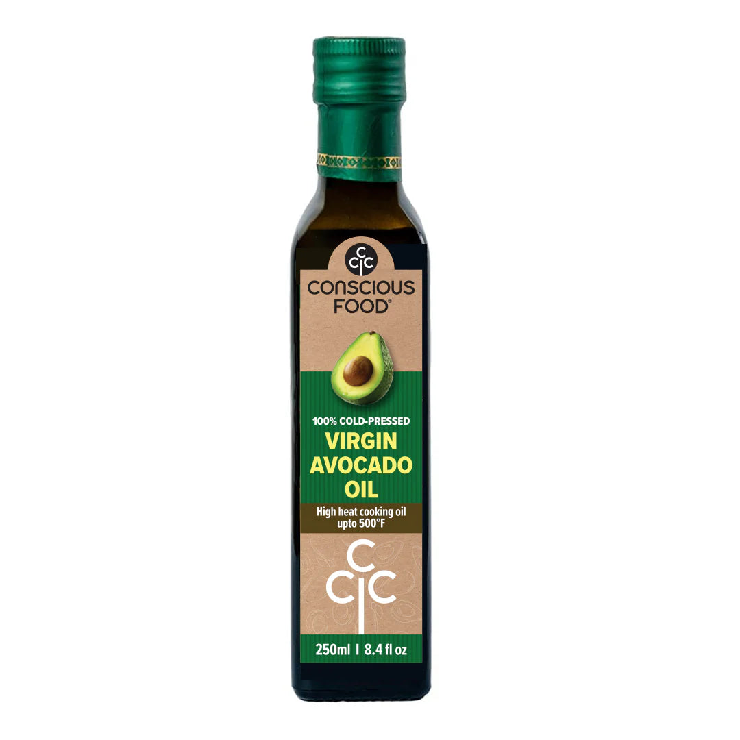 Avocado Oil | Virgin Avocado Oil - High Eating Cooking Oil – 100% Cold Pressed – Conscious Food – 250ml