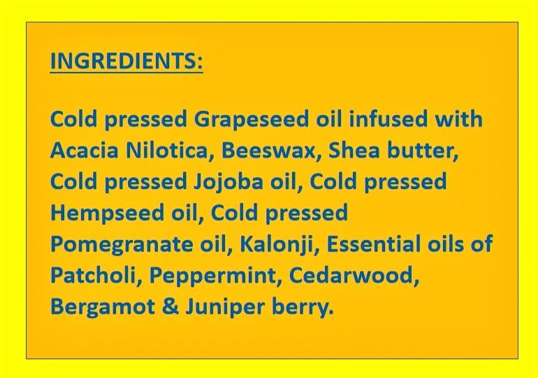 Balm | After Shave Balm (Enriched With Beeswax, Hempseed, Cedarwood, Sheabutter & More) - 100% Natural & Certified Organic Ingredients - Vegan - The Pahari Life - 25gm
