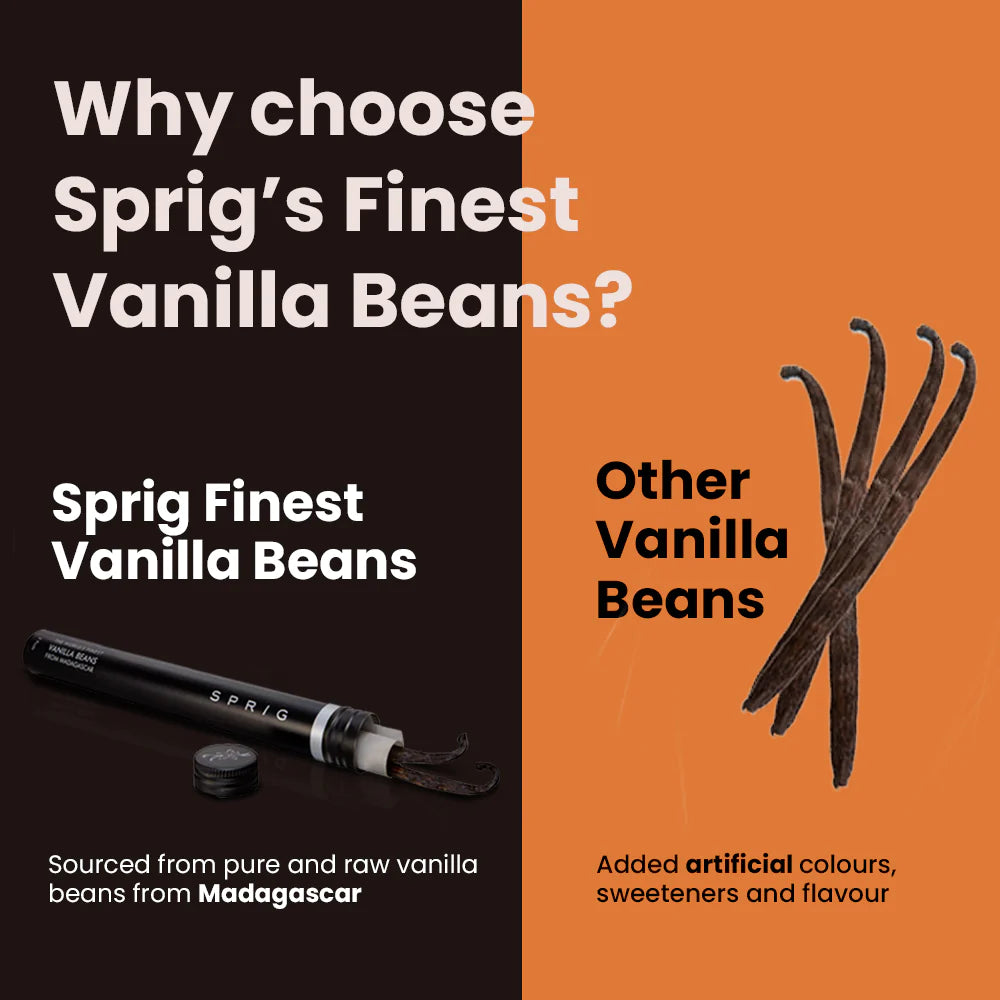 Vanilla Beans - Sprig - 5 Vanilla Pods