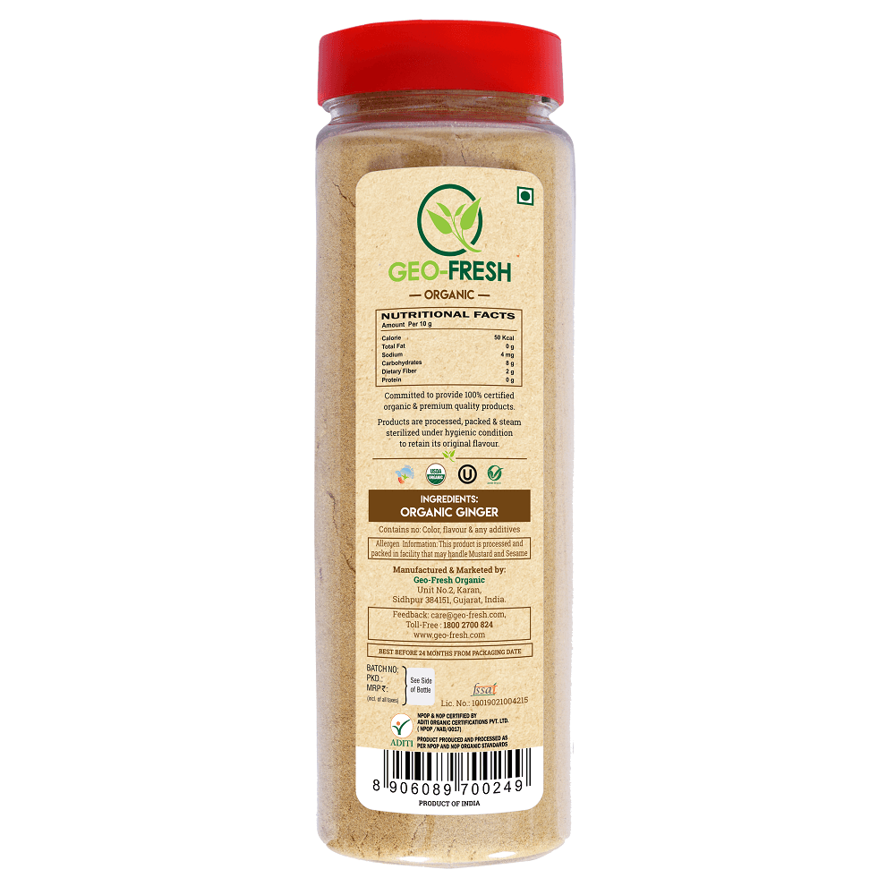 Ginger powder | USDA Organic - Geo-Fresh Organic - 160gm