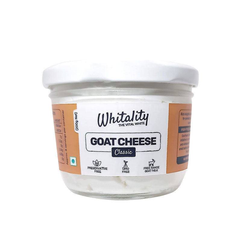 Goat Cheese - Made With Pasteurized Goat Milk - Whitality - 200gm
