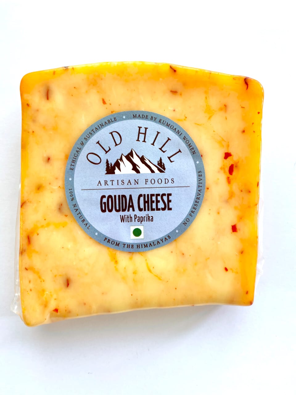 Gouda Cheese | Mild Paprika - Natural - Indian - Pasteurized - Old Hill - 200gm