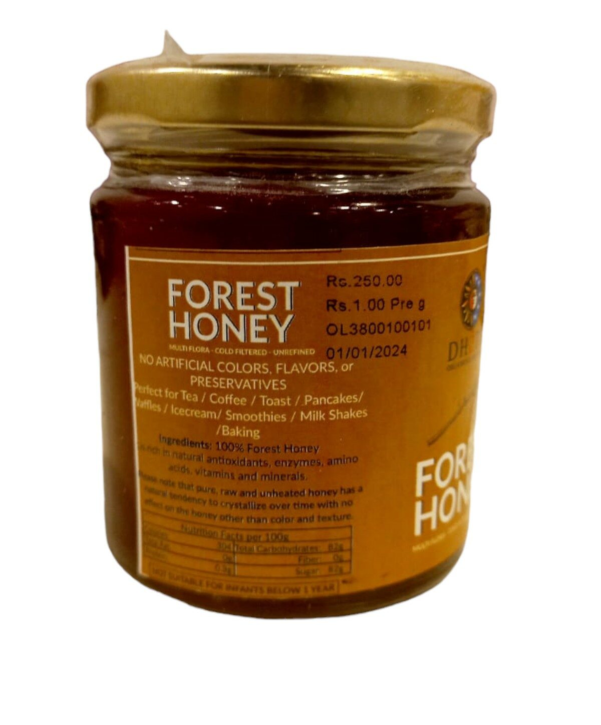 Forest Honey - Unrefined – Dhatu Organic – 250gm