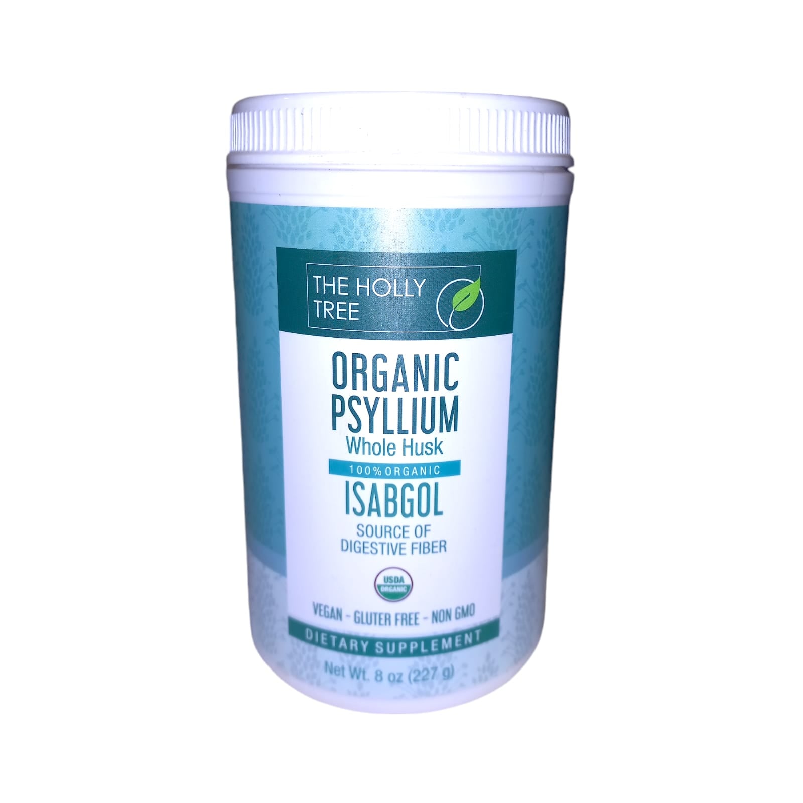 Husk Powder | Psyllium Whole Husk (Isabgol) - USDA Organic - High In Fiber - Vegan, Gluten Free & Non GMO - The Holy Tree - 227gm