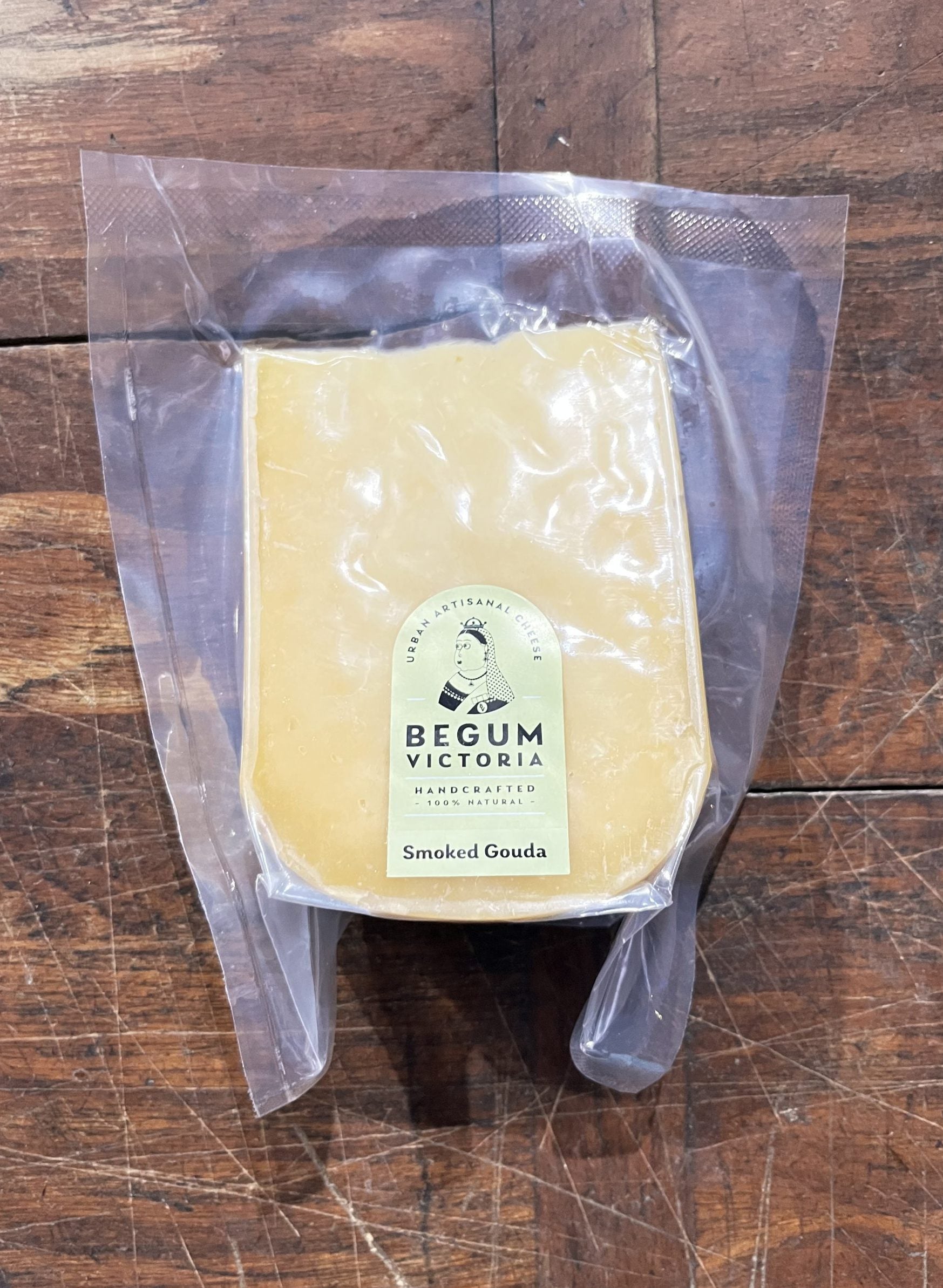 Gouda Cheese | Smoked (Made Using A2 Cow Milk) - Handcrafted - Natural - Begum Victoria - 200gm