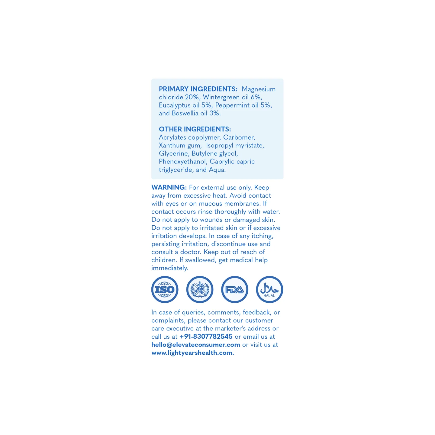 Mag Relief | Instant Pain Healing Roll-On - Clinically Proven Ingredients- Mess Free, No Staining, Easy Application -Light Years Health - 50ml