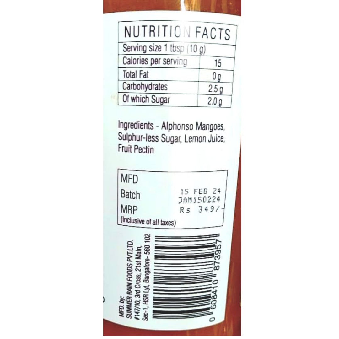 Alphonso Mango Jam – Orchard Lane – 300gm