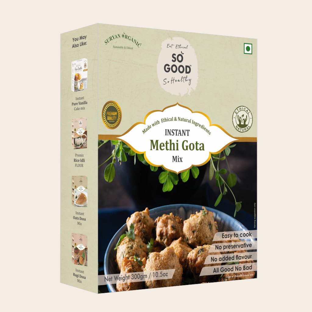 Methi Gota Mix | Made With Ethical & Natural Ingredients - Instant - No Added Flavour & No Added Preservatives - So Good - 300gm