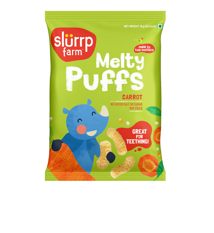 Millet Puff | Carrot - Not Fried - No Added Sugar & Salt - Slurrp Farm – 15gm
