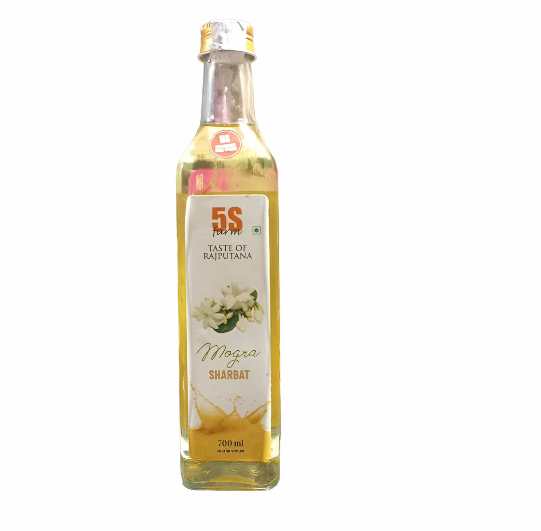 Sharbat | Mogra - Taste Of Rajputana - No Added Artificial Colors, Distillation & No Added Preservatives – 5S Farm – 700ml