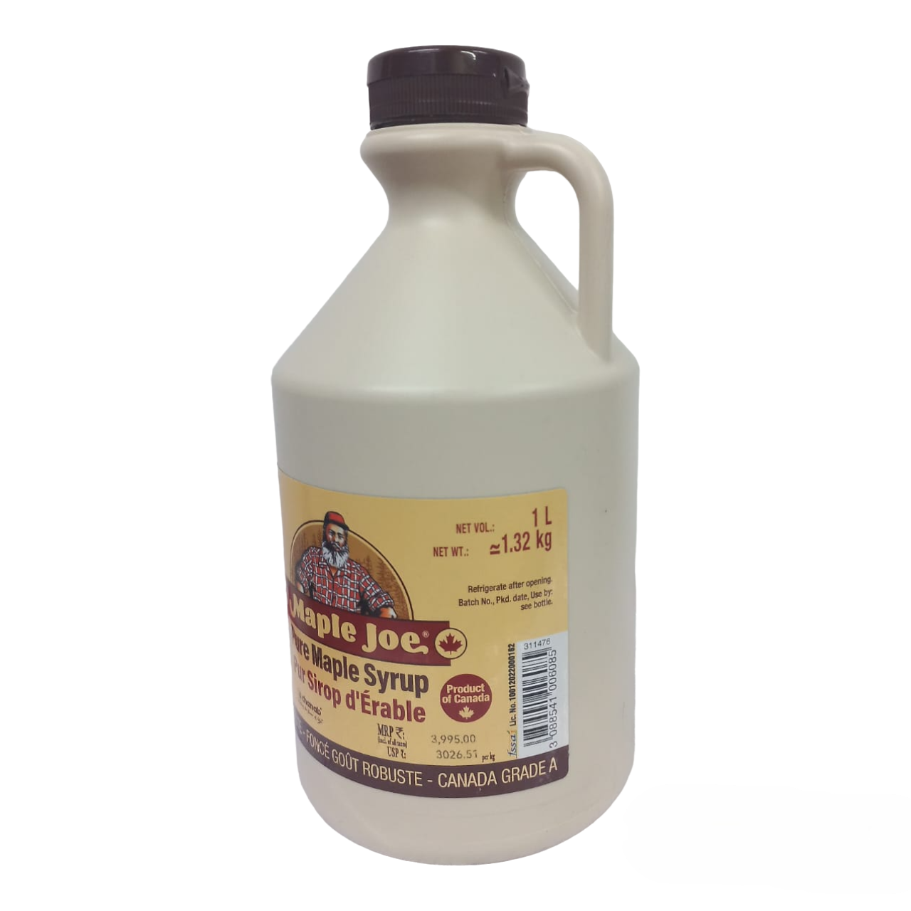 Maple Syrup | Dark Robust Taste – 100% Pure & Natural – No Additive & Chemical Free – Maple Joe – 1320gm