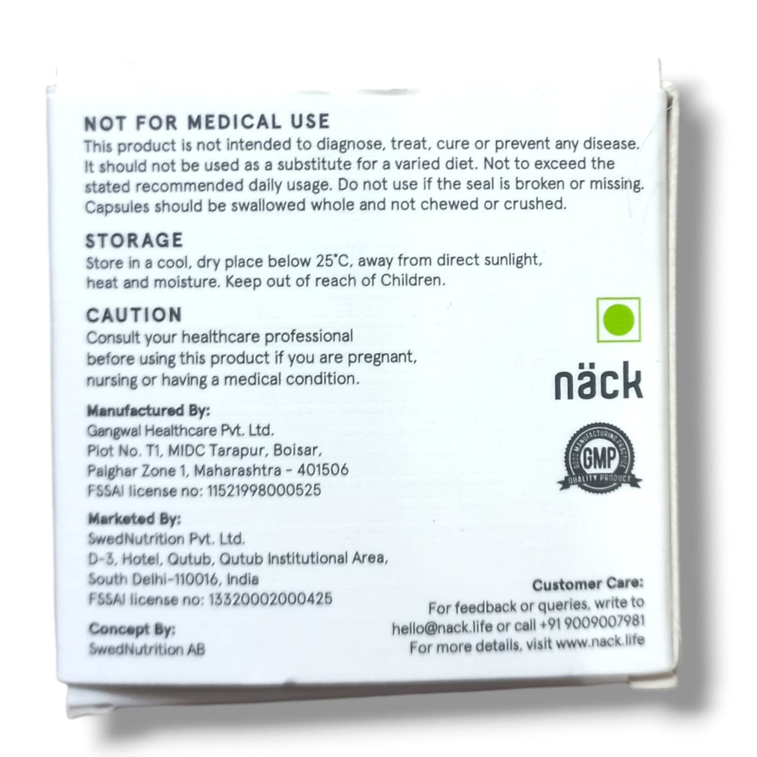 Gut Health | Probiotic - Vegan, Cruelty Free, Gluten Free & Non GMO Certified - Nack - 30 Veg Capsules