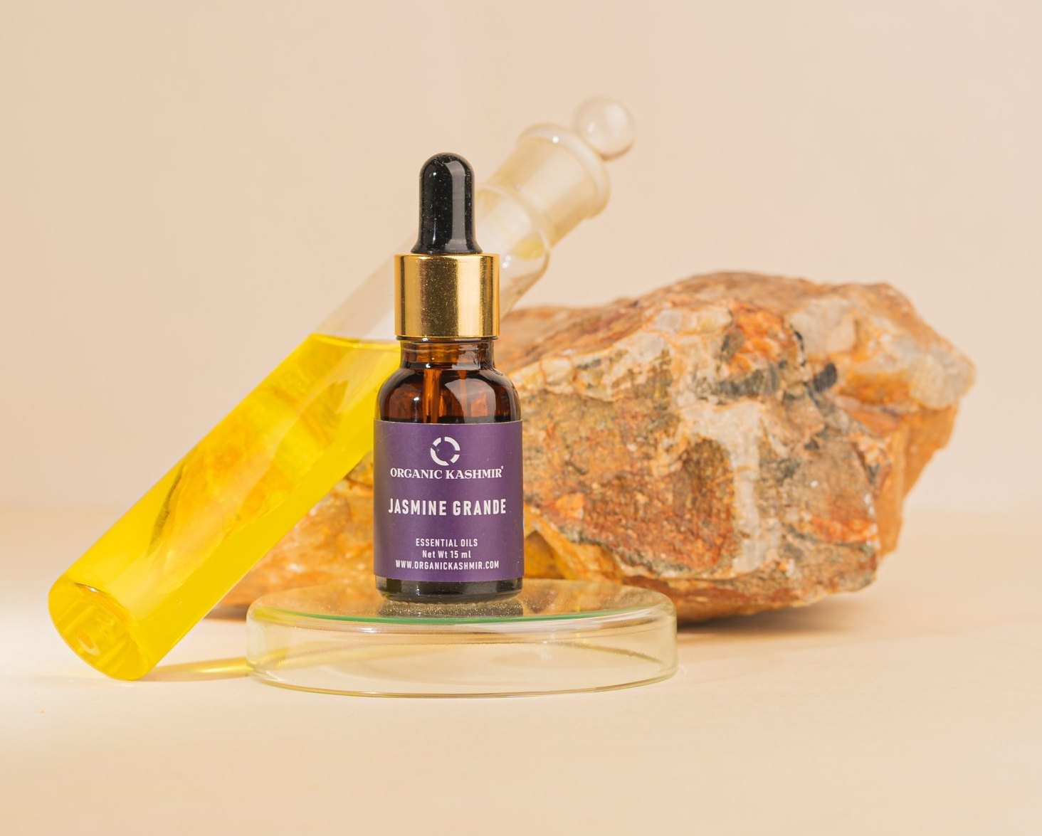 Essential Oil | Jasmine Grande Essential Oil-Hand Picked - Organic Kashmir - 15ml
