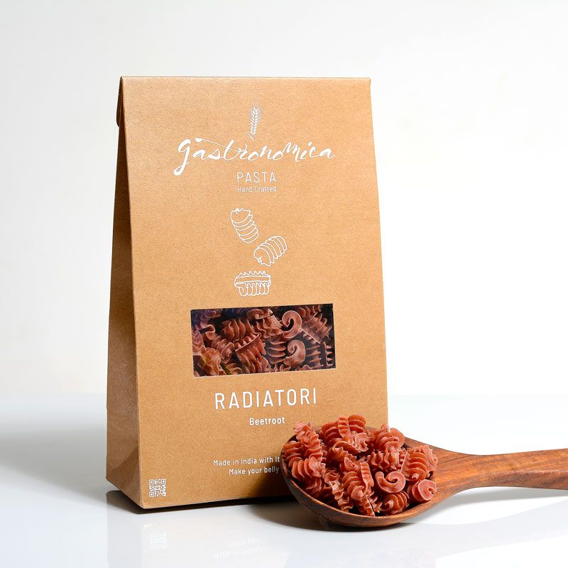 Pasta | Radiatori Pasta (Beetroot) – Handcrafted - Gastronomica – 250gm