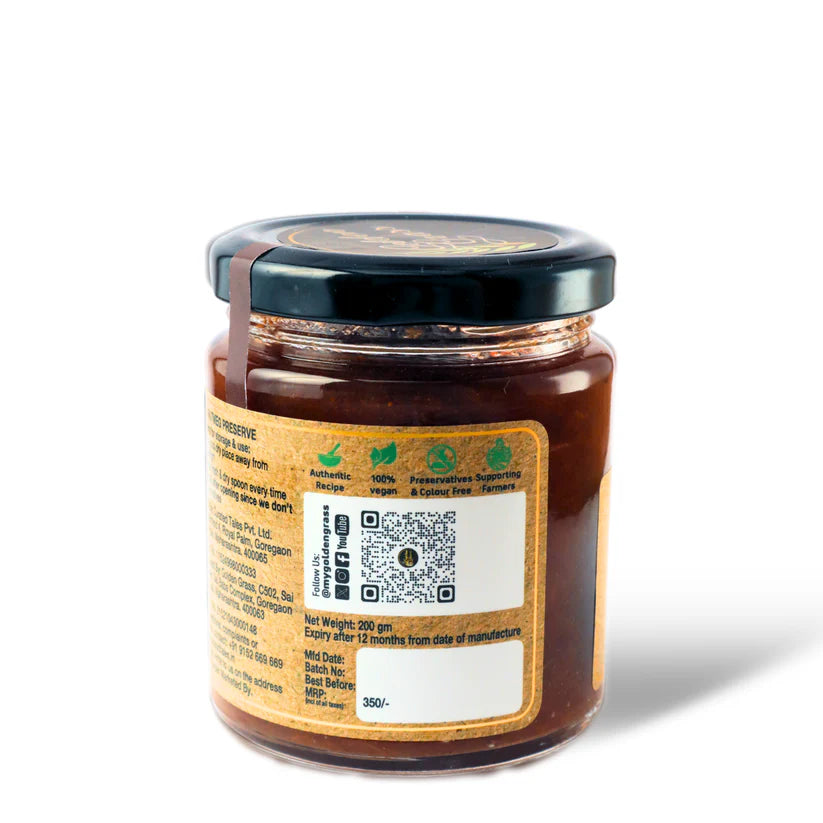 Preserve | Plum And Nutmeg - 100% Natural – Vegan, No Added Colour & No Added Preservatives – Golden Grass – 200gm