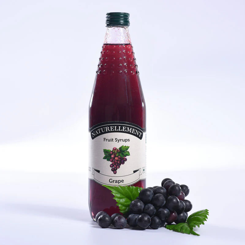 Syrup | Grape Syrup - 100% Natural and Pure Syrup- No Artificial Flavors, Colors or Preservatives - Naturellement - 750ml