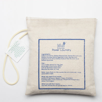 Biodegradable Power Laundry Powder Bag - Rustic Art - 500gm