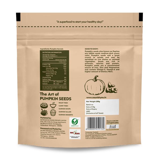 Pumpkin Seeds - Nourish You - 100gm