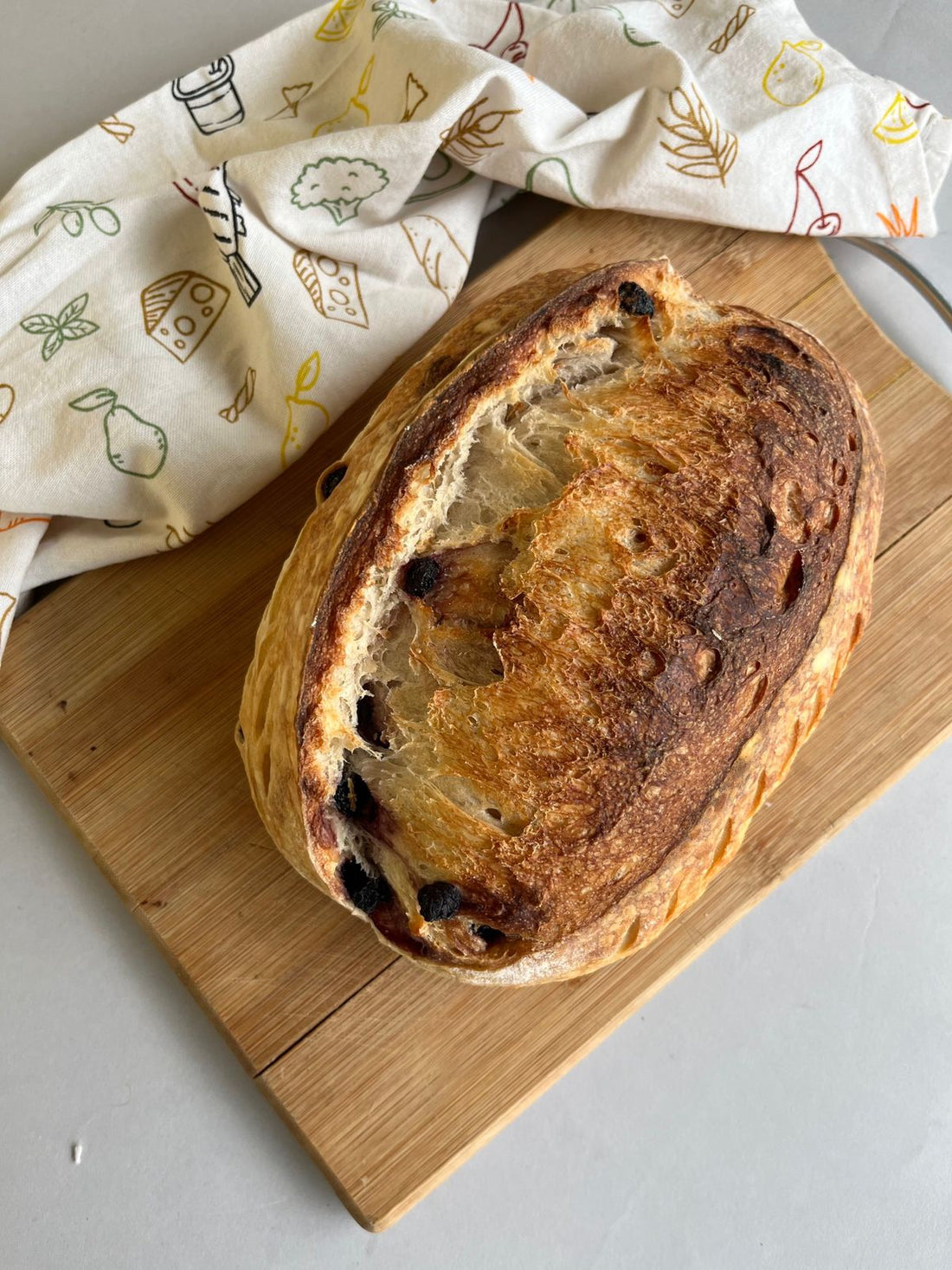 Sourdough Bread | Blueberry Sourdough Bread – Vegan, No Bread Improver, Emulsifiers, Stabiliser, No Preservatives & No Flavour Enhancer Or No Refined Sugar – Nature’s Soul – 500gm